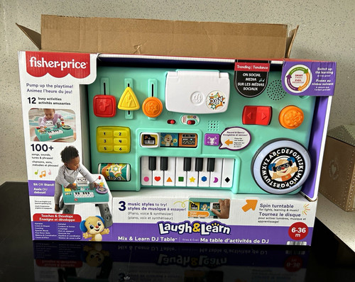 Fisher price table - dj,